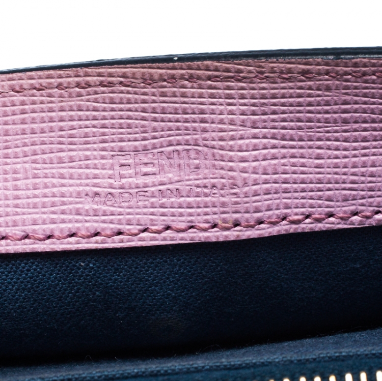 مملوكة مسبقًا Fendi Multicolor Crystal Embellishment Leather Monster Continental Wallet