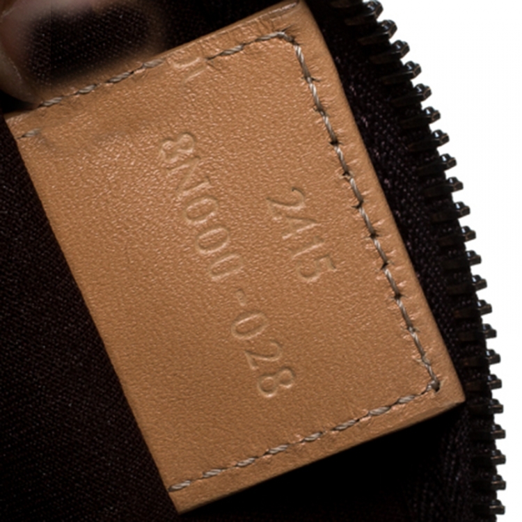 Pre Owned Fendi Brown/Beige Zucchino Canvas Pochette 