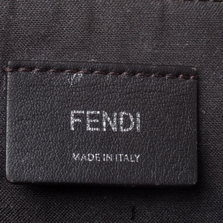 Pre Owned Fendi Rust/Maroon Leather Medium By The Way Boston Bag