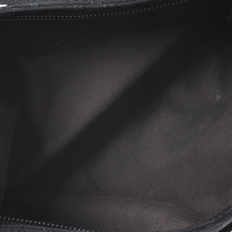 Pre Owned Fendi Black Zucca Nylon Handbag