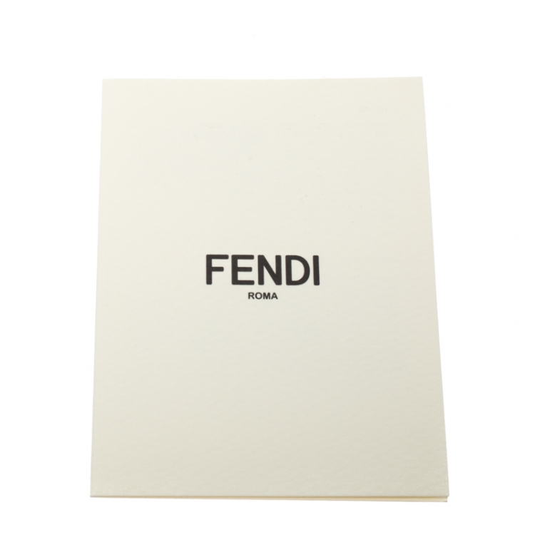 Pre Owned Fendi Brown Leather Medium Peekaboo Top Handle Bag