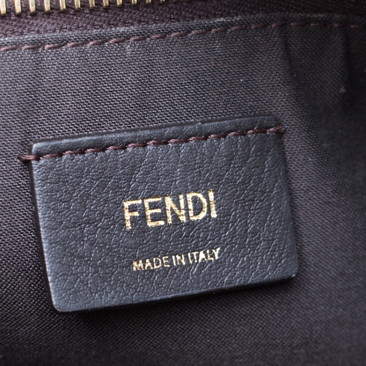Pre Owned Fendi Tan Leather Medium By The Way Boston Bag