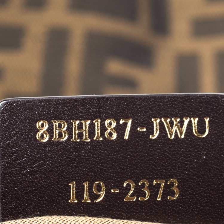 Pre Owned Fendi Tobacco Zucca Canvas Chef Shopper Tote