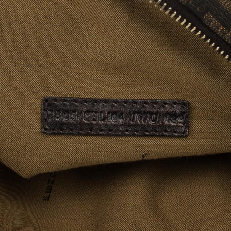 Pre Owned Fendi Zucca Chef Medium Boston Bag