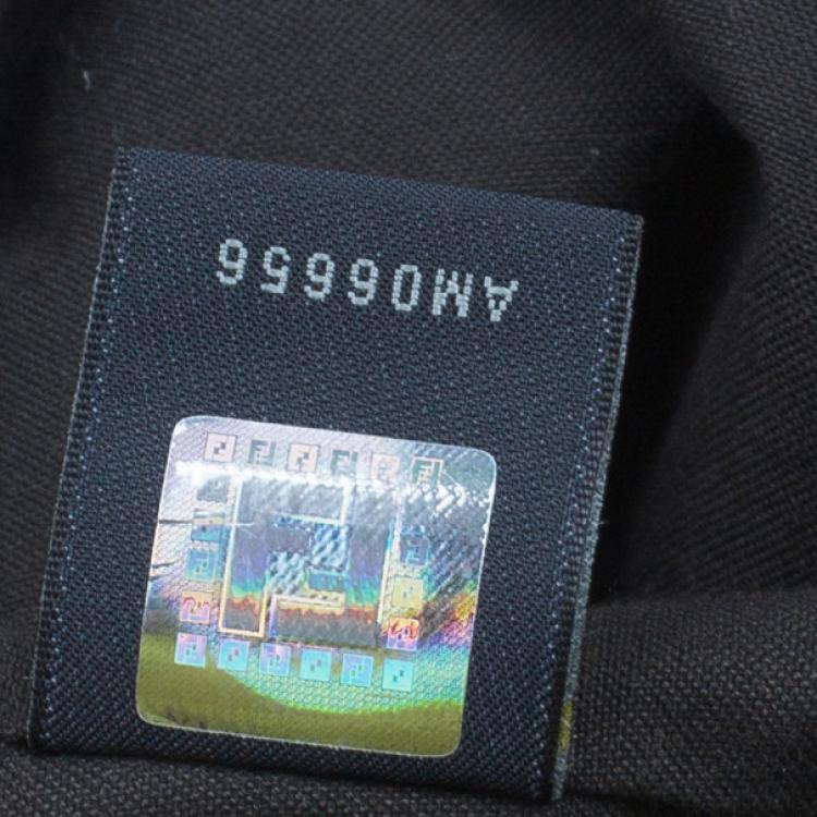 Pre Owned Fendi Brown Zucca Nylon Messenger Bag