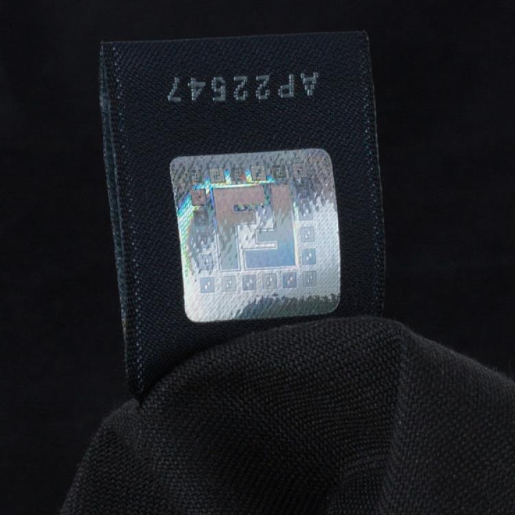 Pre Owned Fendi Black Patent Leather B Bag