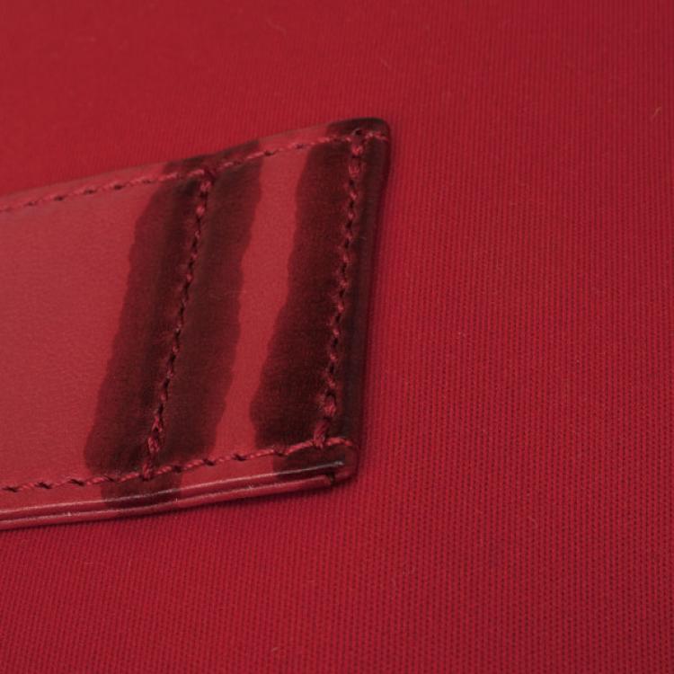 Pre Owned Fendi Red Mini Baguette Bag