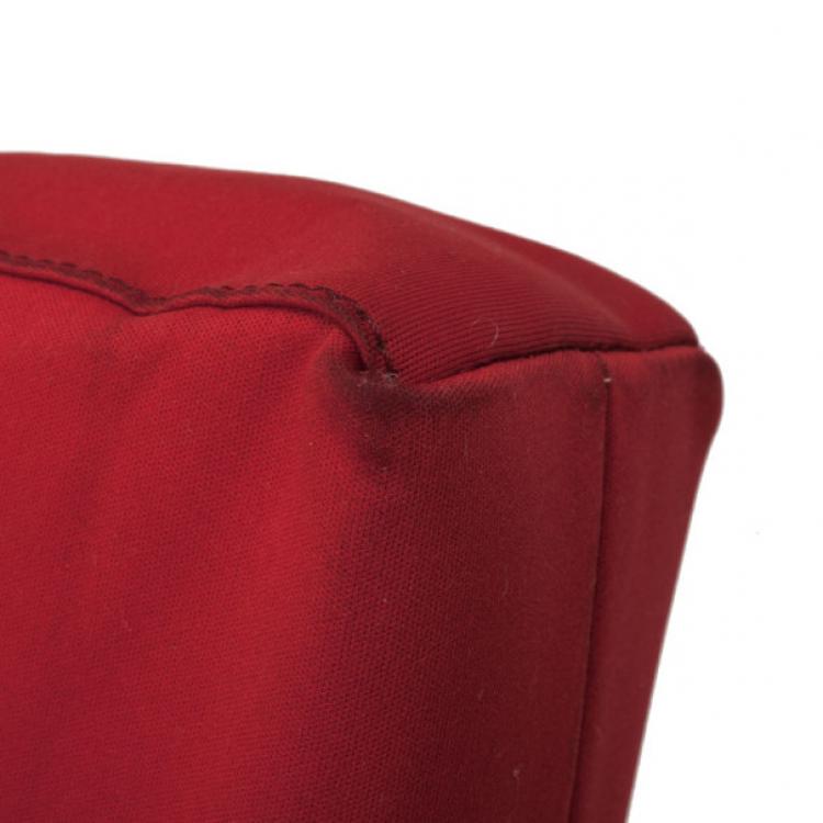 Pre Owned Fendi Red Mini Baguette Bag