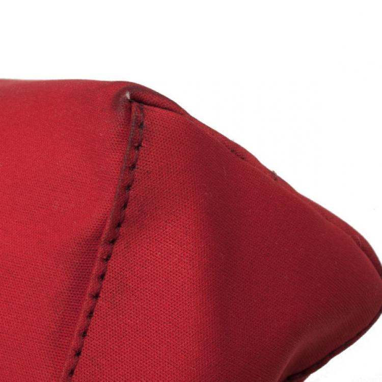 Pre Owned Fendi Red Mini Baguette Bag