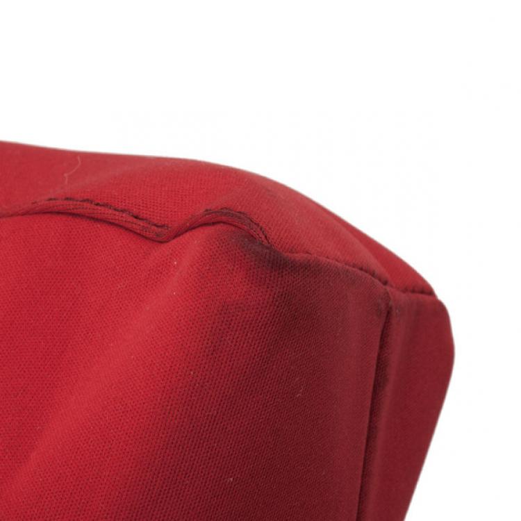 Pre Owned Fendi Red Mini Baguette Bag