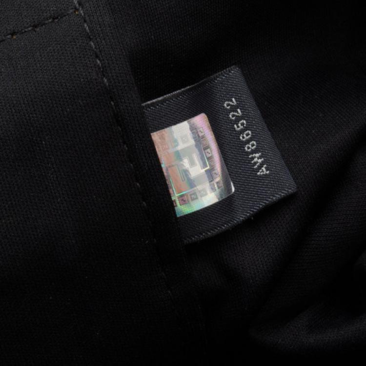 Pre Owned Fendi Tobacco Zucca Canvas Large Boston Bag