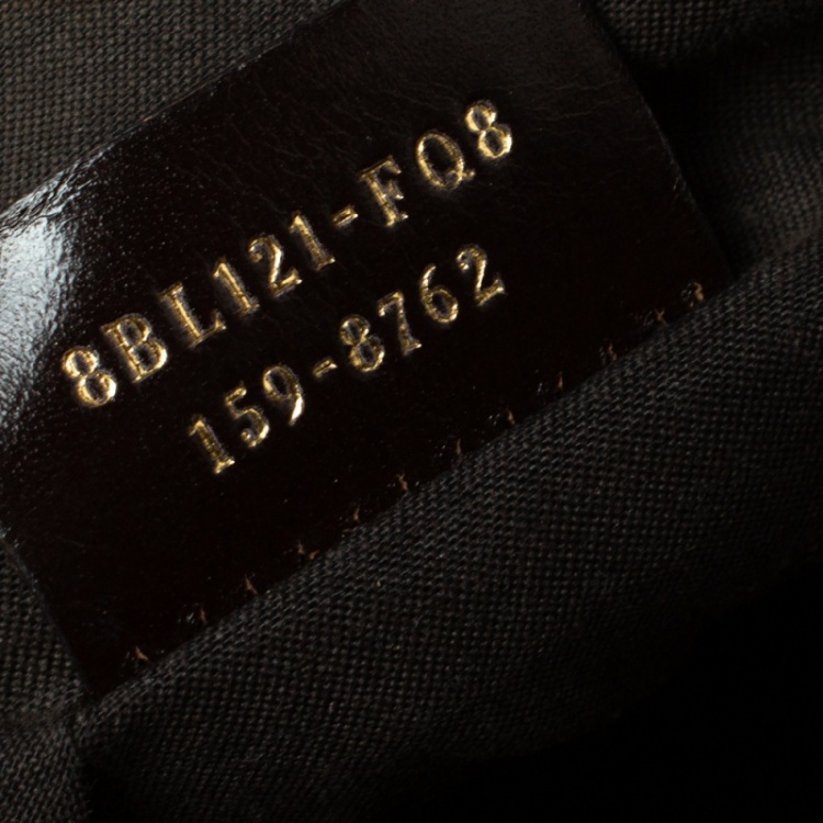 Pre Owned Fendi Tobacco/Magenta Zucca Canvas Forever Bauletto Boston Bag