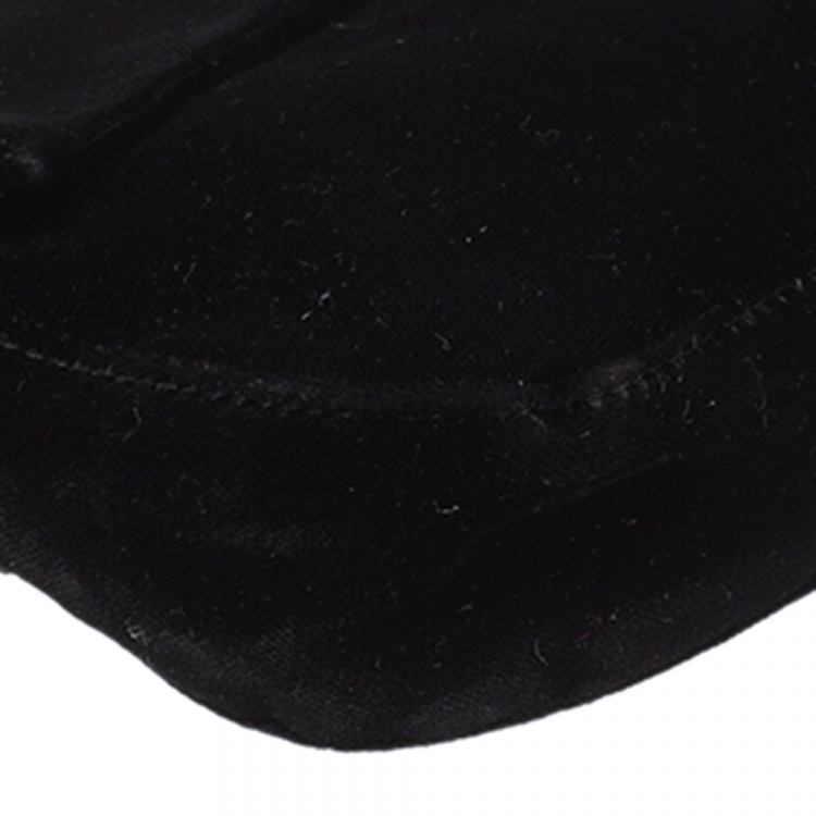 Pre Owned Fendi Black Velvet and Leather Mama Baguette Bag