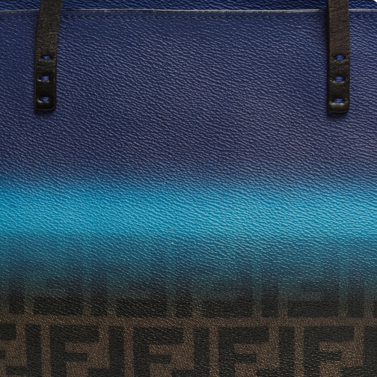 Pre Owned Fendi Multicolor Zucca Coated Canvas Spalmati Roll Shopper Tote