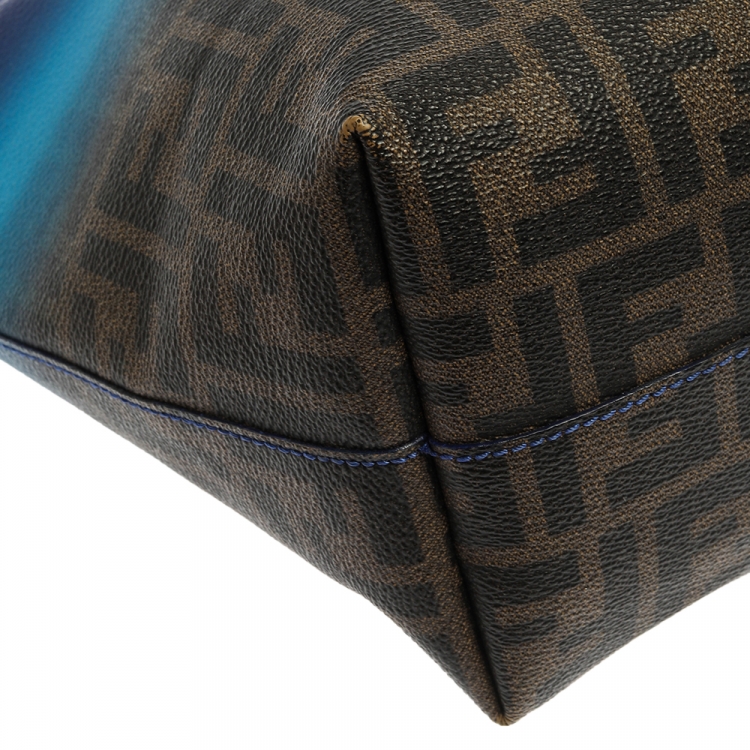 Pre Owned Fendi Multicolor Zucca Coated Canvas Spalmati Roll Shopper Tote