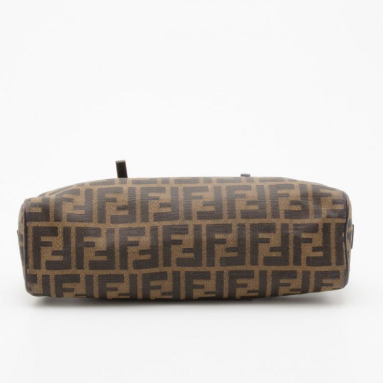 Pre Owned Fendi Tobacco Zucca Small Satchel