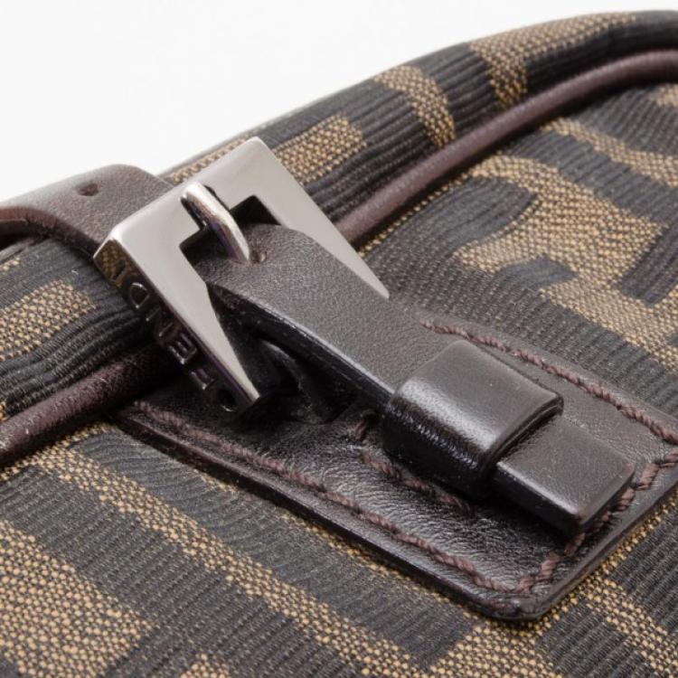 Pre Owned Fendi Tobacco Zucca Small Satchel
