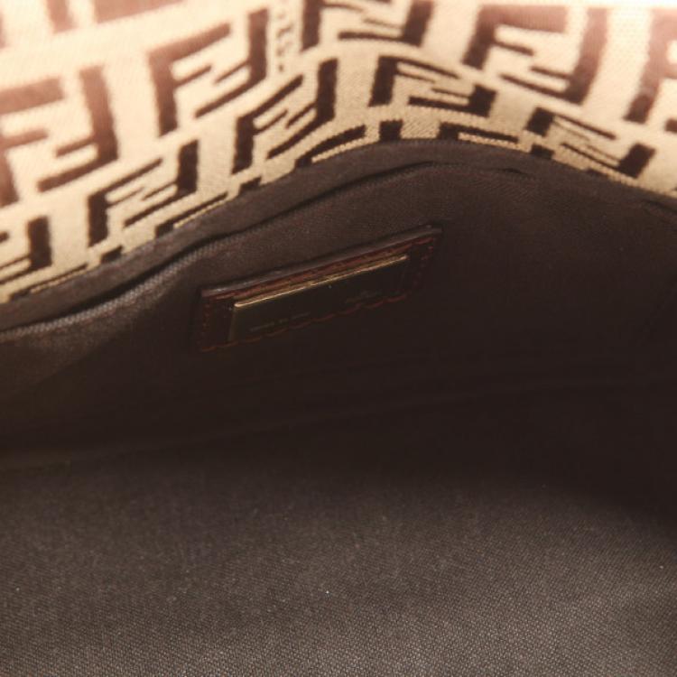مملوكة مسبقًا Fendi Zucchino Mini Mama Bag with Pink Trim 