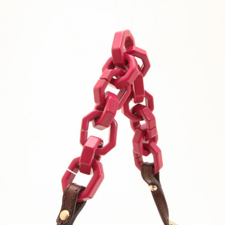 مملوكة مسبقًا Fendi Zucchino Mini Mama Bag with Pink Trim 