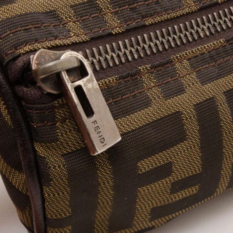 Pre Owned Fendi Zucca Mini Barrel Bag