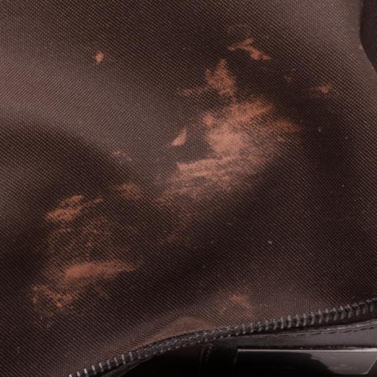 Pre Owned Fendi Zucchino Monogram Hobo Bag