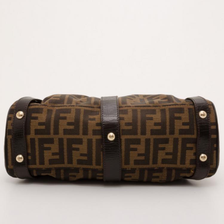 Pre Owned Fendi Zucca Magic Small Satchel Handbag 