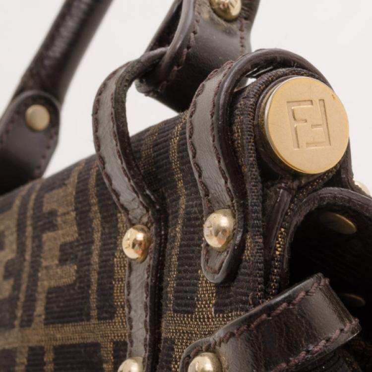 Pre Owned Fendi Zucca Magic Small Satchel Handbag 