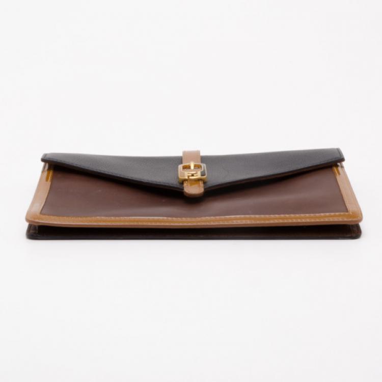 Pre Owned Fendi Tri Color Chameleon Clutch