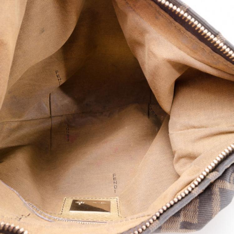 Pre Owned Fendi Zucca Chef Chain Link Hobo