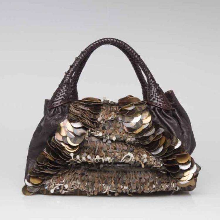 Pre Owned Fendi Limited Edition Large Sequin Spy Bag