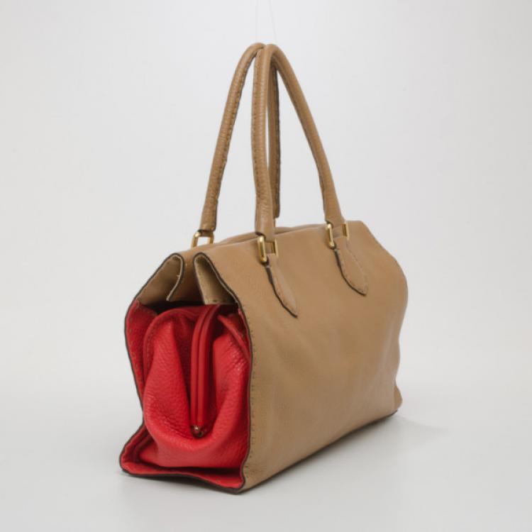 Pre Owned Fendi Selleria Firenze Frame Bag