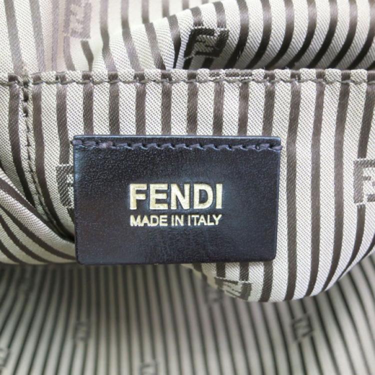 Pre Owned Fendi Tri-Color Leather Chameleon Boston Bag