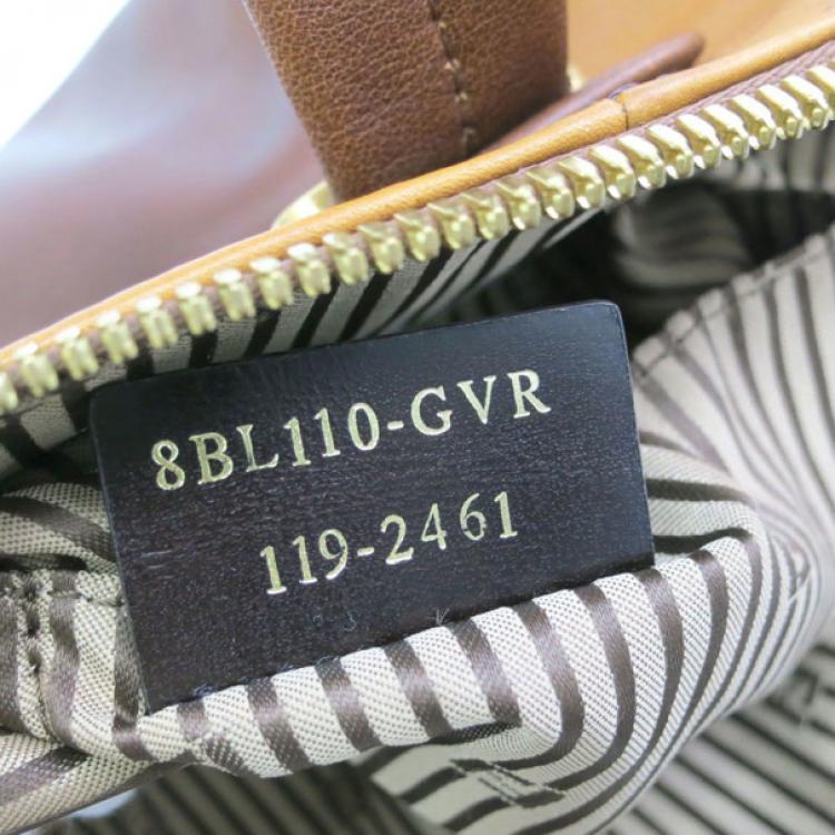 Pre Owned Fendi Tri-Color Leather Chameleon Boston Bag