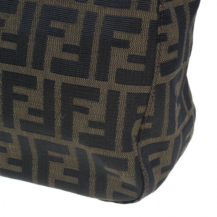 Pre Owned Fendi Tobacco Zucca Small Tote Bag