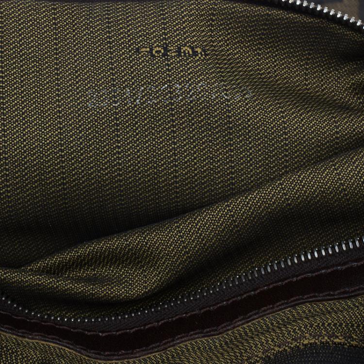 Pre Owned Fendi Tobacco Zucca Small Tote Bag