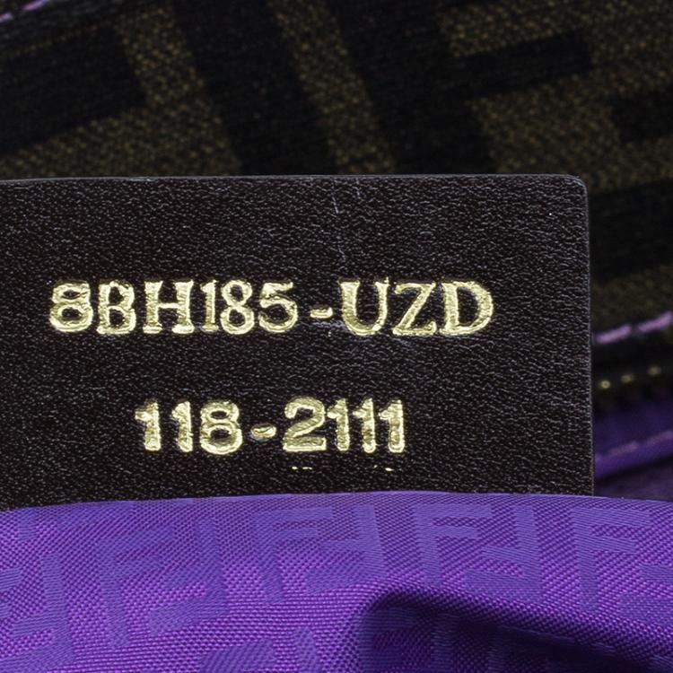 Pre Owned Fendi Brown Zucca Canvas Large Spalmati Roll Shopper Tote