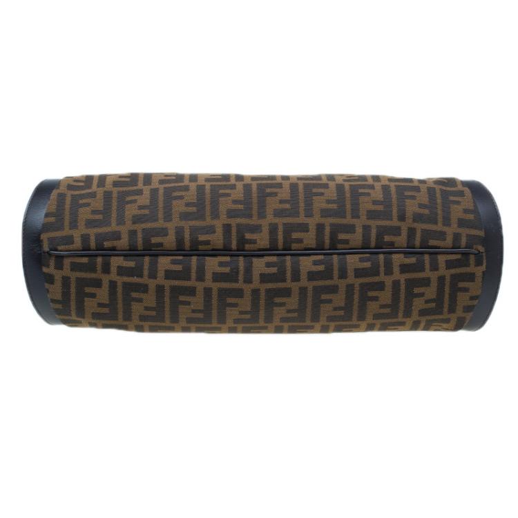 Pre Owned Fendi Brown Zucca Canvas Shoulder Bag