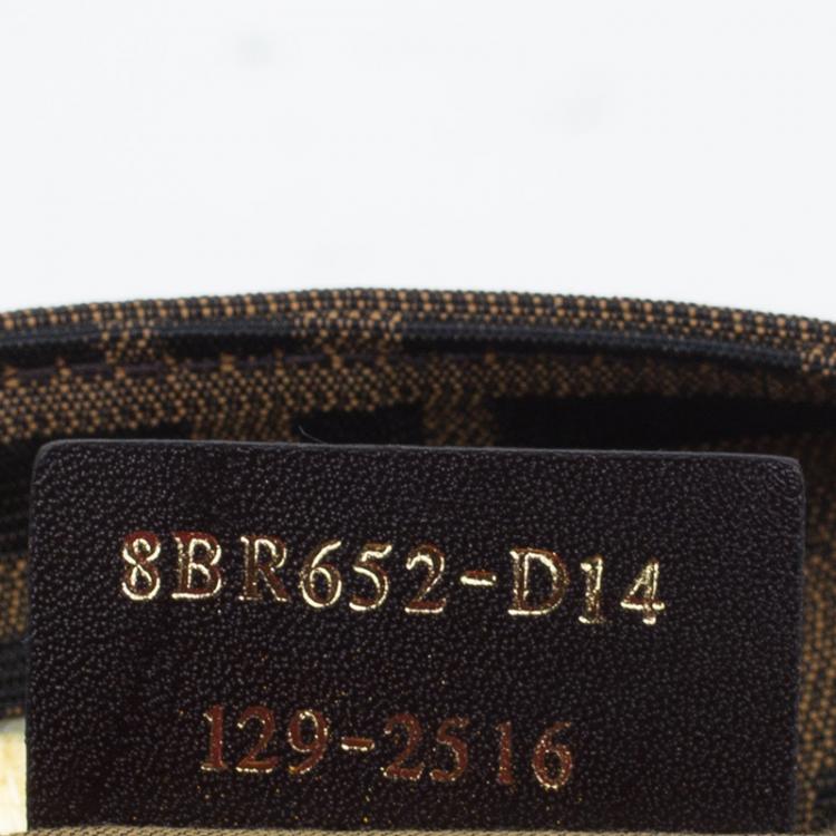 Pre Owned Fendi Brown Zucca Canvas Shoulder Bag