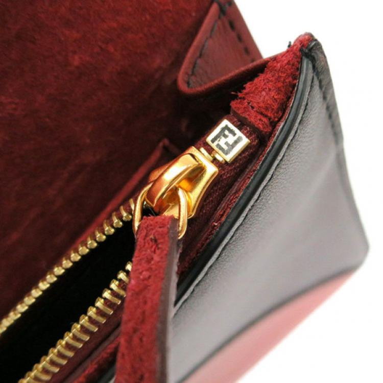 Pre Owned Fendi Multiclolor Envelope Clutch
