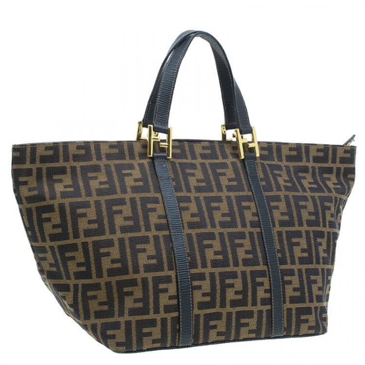 مملوكة مسبقًا Fendi Brown Zucca Cabas Tote Bag