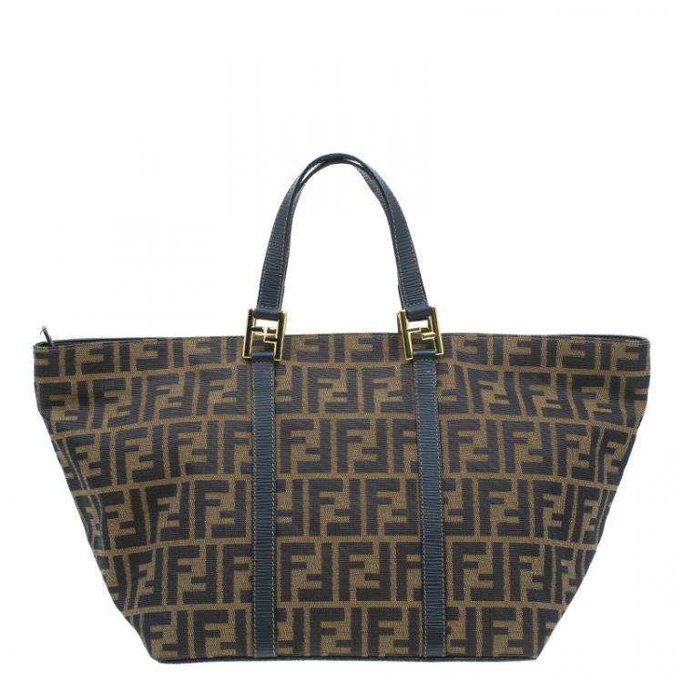 مملوكة مسبقًا Fendi Brown Zucca Cabas Tote Bag