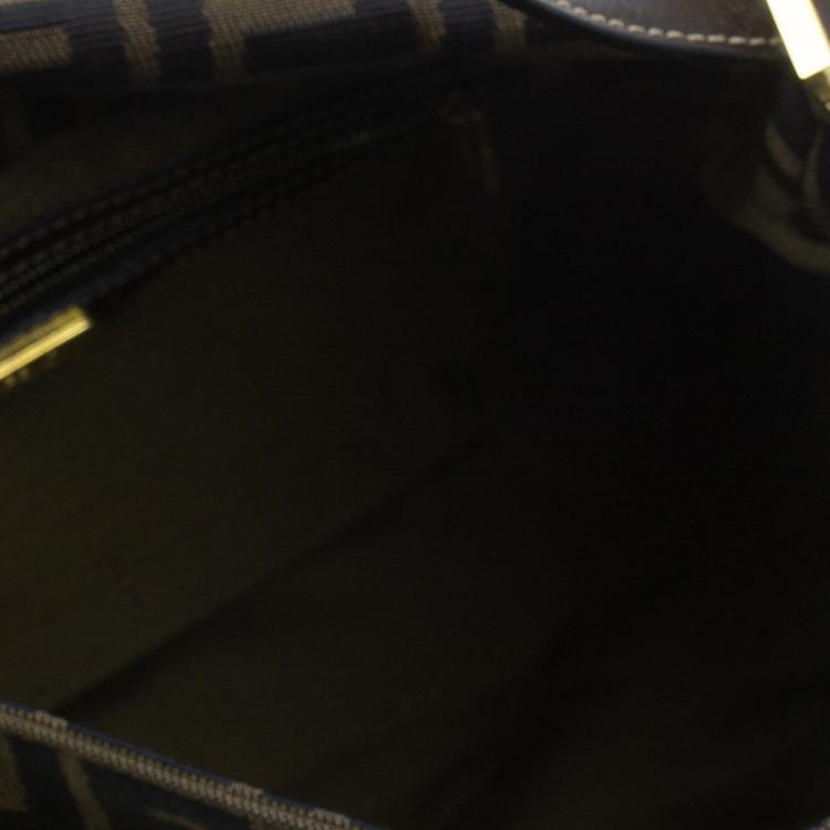 Pre Owned Fendi Brown Tobacco Zucca Mama Baguette