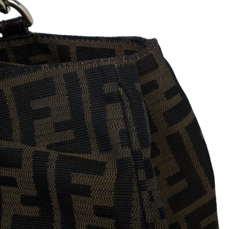 Pre Owned Fendi Zucca Monogram Canvas Mia Tote
