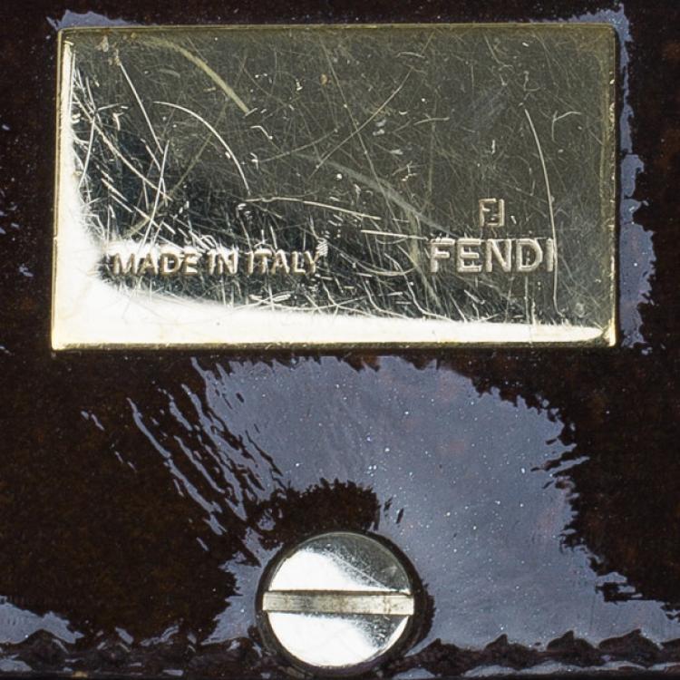 Pre Owned Fendi Zucca Monogram Canvas Mia Tote