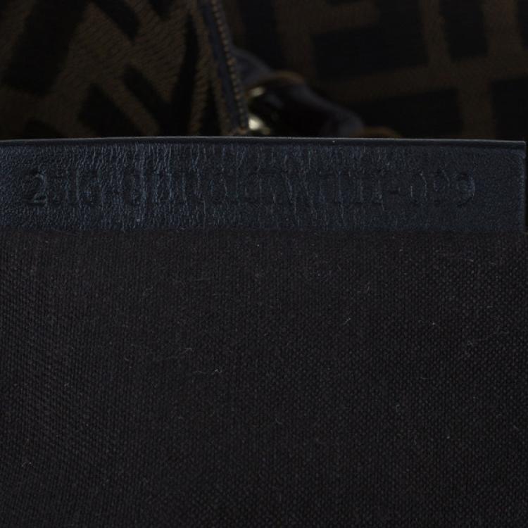 Pre Owned Fendi Zucca Monogram Canvas Mia Tote