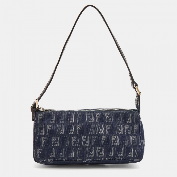 FENDI ZUCCHINO BLUE MINI POCHETTE