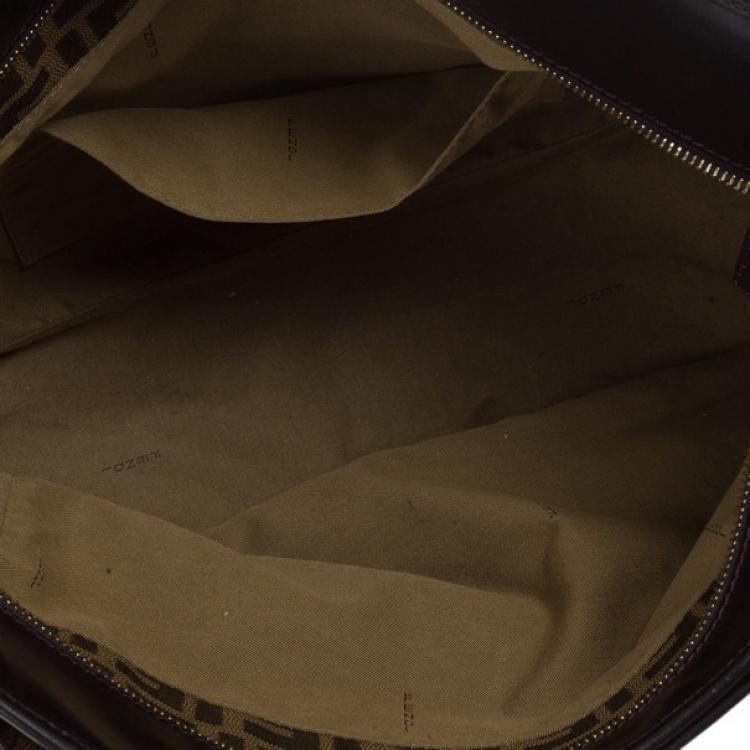 Pre Owned Fendi Zucca Chef Shopper Tote