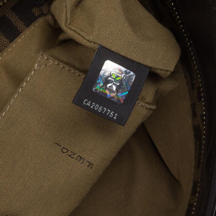 Pre Owned Fendi Zucca Chef Shopper Tote