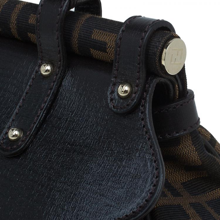 مملوكة مسبقًا Fendi Tobacco Zucca Canvas Medium Magic Bag