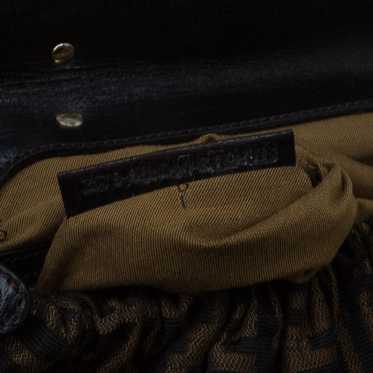 مملوكة مسبقًا Fendi Tobacco Zucca Canvas Medium Magic Bag
